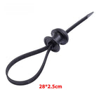 10/1pcs Black Nylon Car Motocycle Base Plate Cable Plastic Loop Tag Self-Locking Zip Ties Installation FIxed Seat Frame Clips