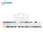 The vehicle-mounted DSP power amplifier dedicated line is suitable for the PNP-PZ005 models of Volkswagen, BMW and Audi