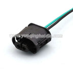 2 Pin Waterproof 2.8mm Male Female Connector Automotive Front Bumper Fog Lamp Plug for BMW M Series X1X3X4X5X6 1-1355668-2