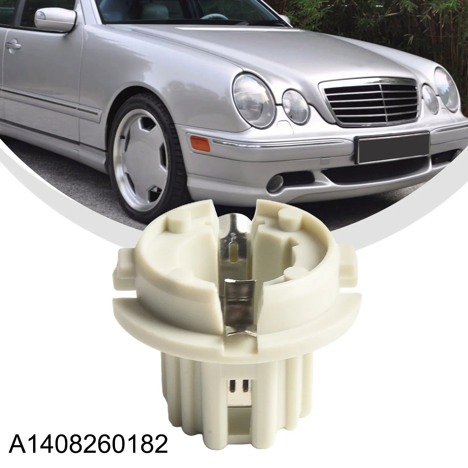 2PCS Rear Tail Light Lamp Bulb Socket Holder For Mercedes For W210 For W220 For R170 A1408260182 Rear Light Bulb Base Car Parts