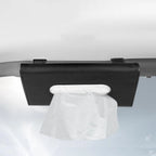 Car Tissue Box PU Leather Car Sun Visor Hanging Tissue Box Holder Auto Interior Storage Organizer Napkin Holder Accessories New