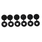 50Pcs Car Hinged Cover Cap Number Plate Fitting Fixing Self Tapping Screw For License Plate Screw Caps Screws Plugs