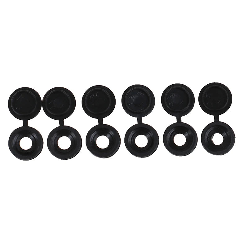 50Pcs Car Hinged Cover Cap Number Plate Fitting Fixing Self Tapping Screw For License Plate Screw Caps Screws Plugs