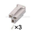 3 Pin Connectors Unsealed 2.8mm Male Female Connector Automotive Wiring Harness Cable Plug for Car Ford Mazda BYD Tesla 12176836