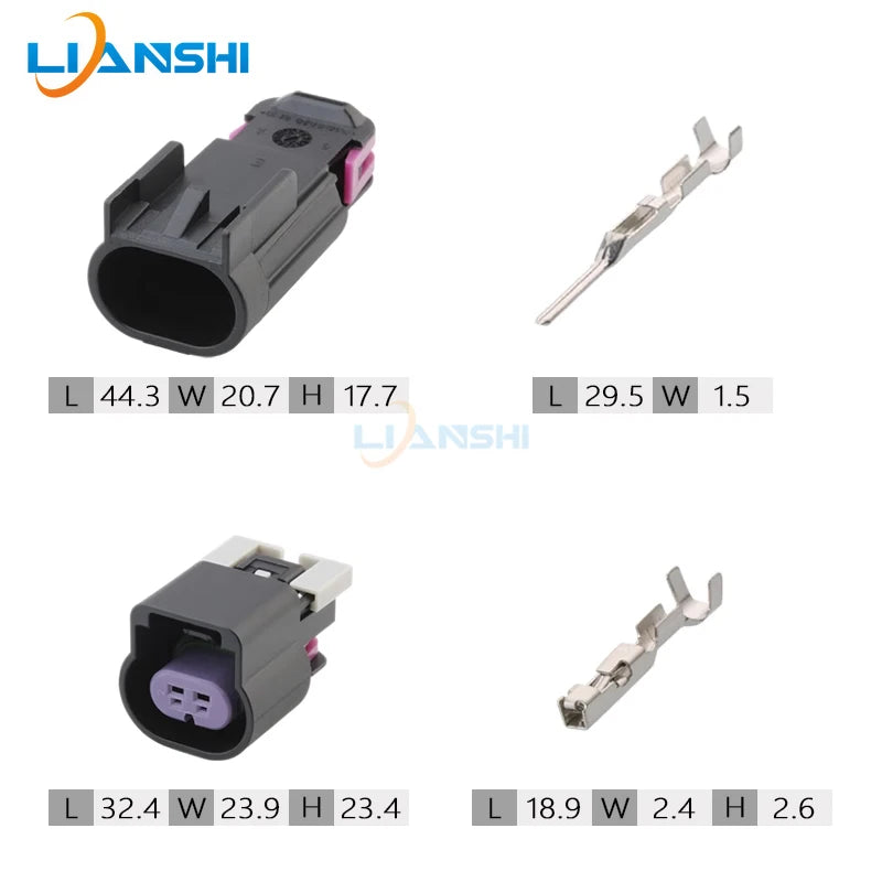 15326806 15326801 For car oil pump connector 2p fog lamp plug for Buick Chevrolet headlamp exhaust temperature sensor