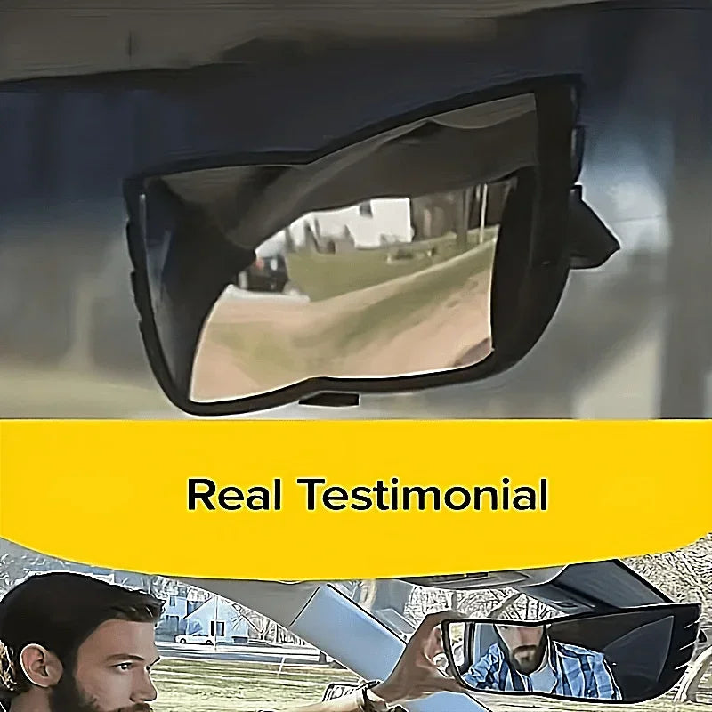 Curved Rearview Blind Spot Mirror Enhanced Field of View Curved Blind Spot Mirror HD Glass Wide Angle Mirror for Car Truck Amagi