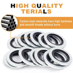 20/10PCS Car Oil Pan Drain Gasket Kit Drainage Bolt Pad Rubber Oil Drain Plug Gasket Replaceable Washer Seal Set M16