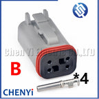 4 Pin Automotive waterproof connector harness plug DT06-4S DT06-4SA DT06-4SB DT06-4SC DT06-4SD For Heavy duty truck EBC system