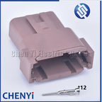 brown Deutsch 12 Pin Sealed waterproof connector DTM06-12SD DTM04-12PD Automotive Connector Heavy Truck Wiring Harness Plug