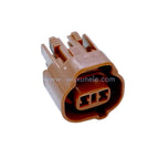 100 Sets 2 Pin 6189-0033 Automotive AC Pressure Switch Sealed Electrical Wire Connector for Vehicle Air Conditioning System