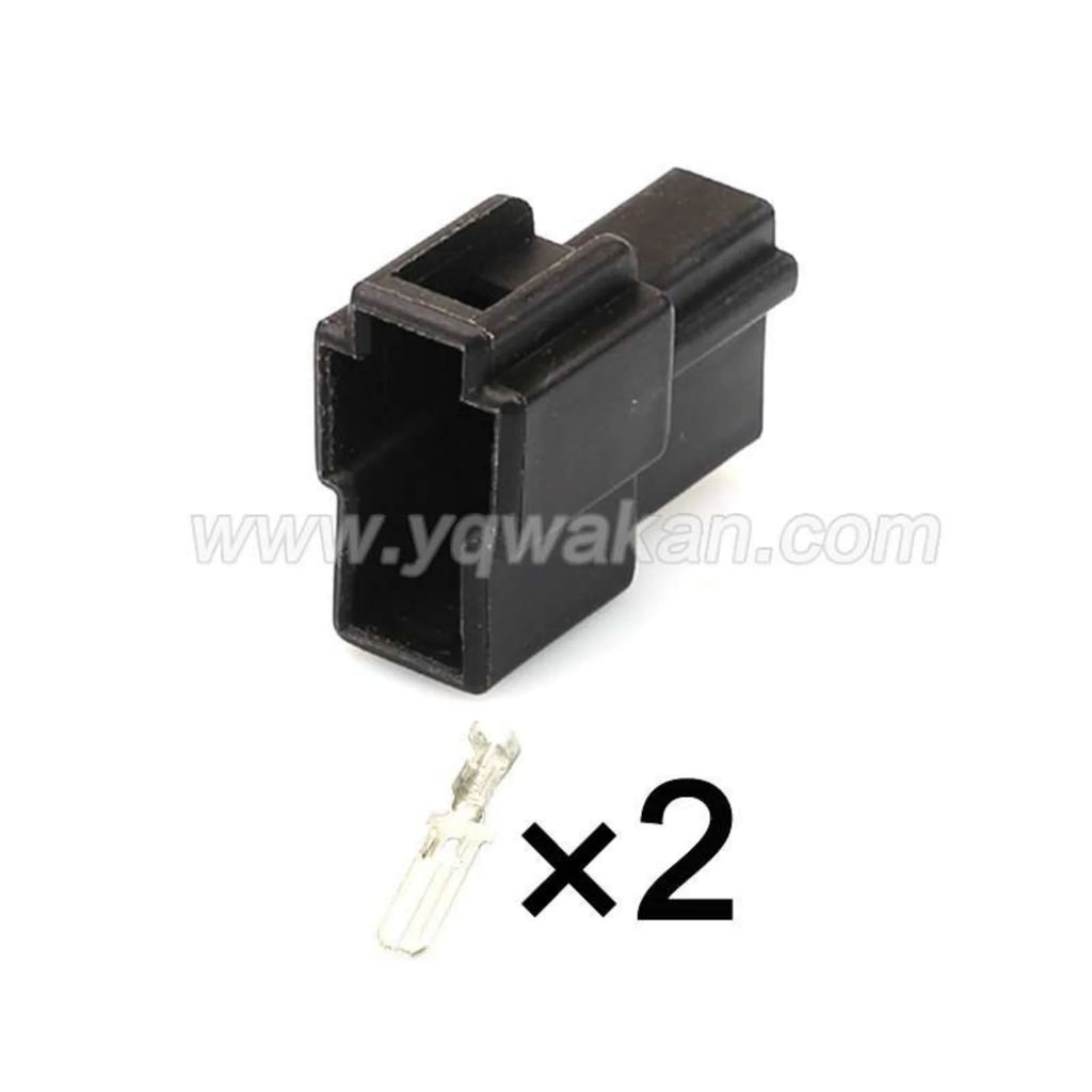 2PIN Electrical Connector Unsealed 6.3mm Series Male Female Connectors Wiring Harness Cable Socket 7122-2820 6070-2481