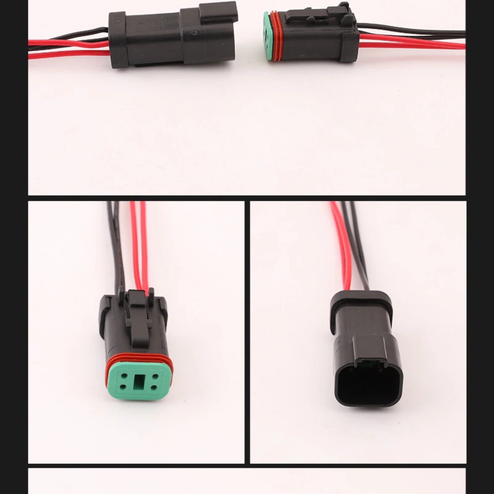 4 PIN 1.6 mm Male Female Connectors Wire harness Plug For Deutsch Engineering Vehicle DT04-4P-E005 DT06-4S-E005