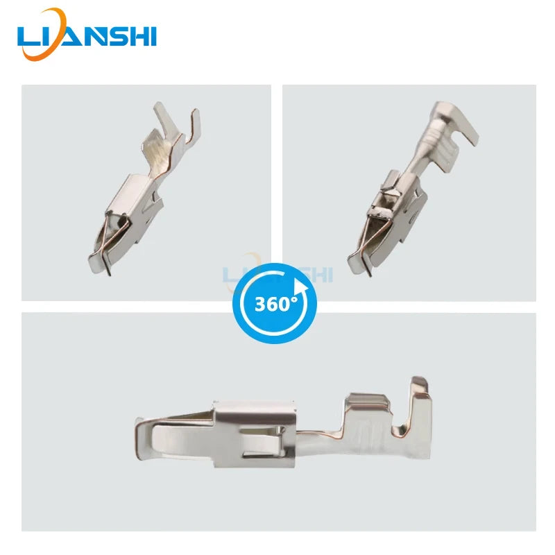 100pcs 964286-1 Large two lobe terminal engine fuel nozzle 3.5 Female pin Phosphorous copper DJ623-E3.5B