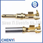 20 Pcs Deutsch DTP 2.3mm Series Pin Contact 1062-12-0144 1060-12-0144 brass Gold plating 14-12 AWG Wire Size Crimp Terminals