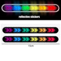 2PCS Car Reflective Sticker Mirror Safety Warning Tape Sticker Mark Styling Reflective Mirror Stickers for Auto Decor DIY Tape