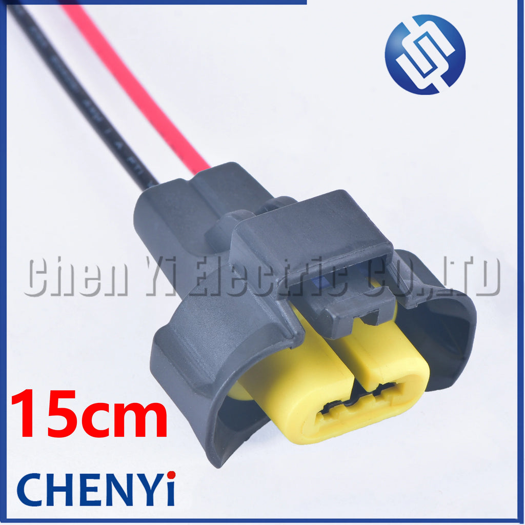 2 pin car waterproof connector headlight fog light harness plug for Nissan Teana Qashqai Tiida H7 H8 H9 240PC023S4019