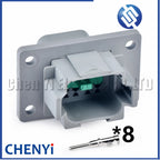 8 Pin Auto Waterproof Connector Wire harness plug PCB socket DT06-8S DT04-8P DT04-8P-L012 DT15-8P DT13-8P For Deutsch DT series
