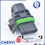 3 Pin 2.8 Series Auto motor connector For Nissan Teana Sylphy Bluebird Tiida Qashqai car headlight adjustment harness Plug