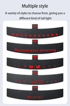 For Tesla Model 3 Highland Car High Mounted Taillight Brake Lamp Car Brake Projection Board PVC Tail Light Emblem Stickers Amagi