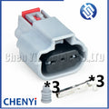 3 Pin Automotive connector Headlight turn signal plug fog lamp plug fog lamp plug connector 19368642 CE3112 PT3782 For Jeep Ford