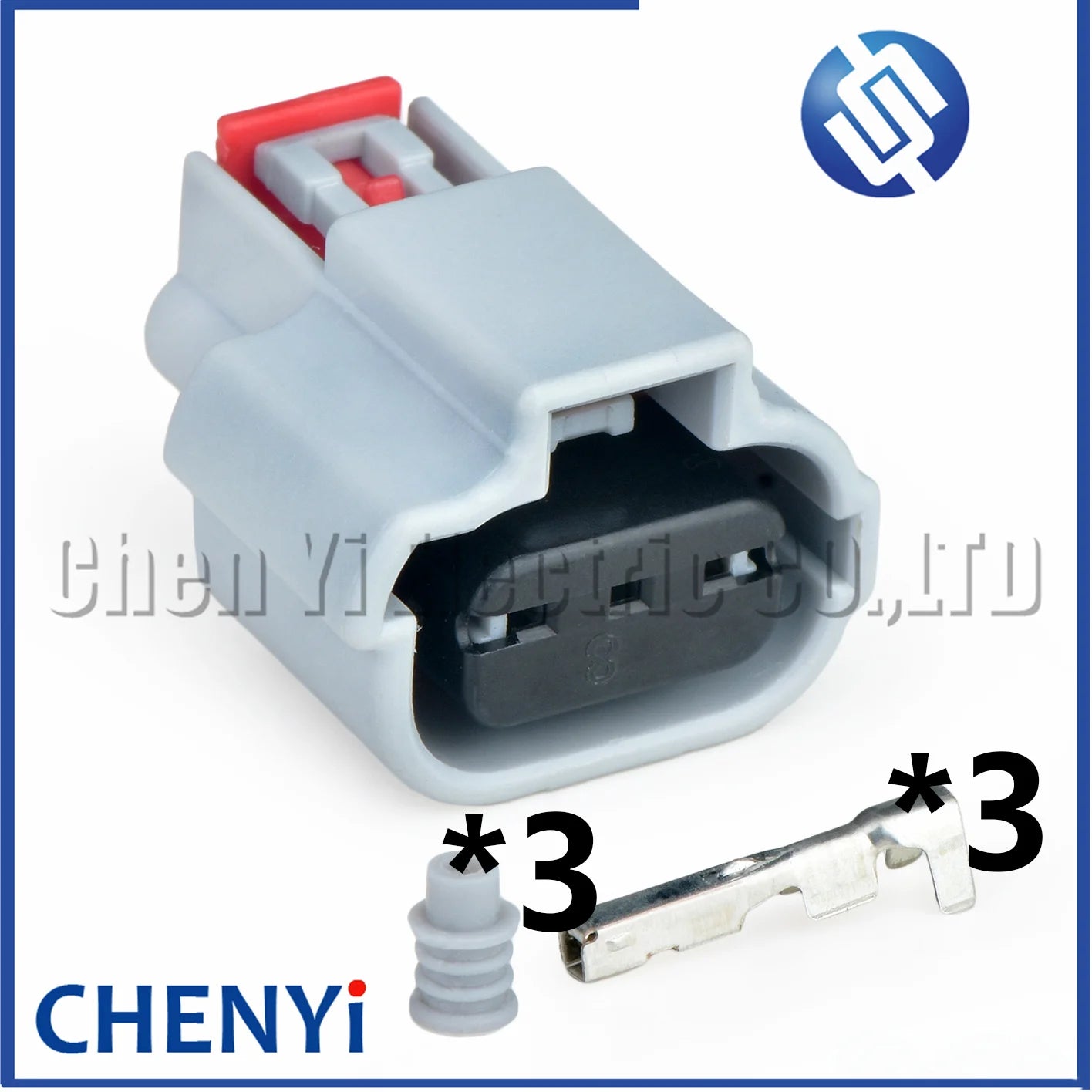 3 Pin Automotive connector Headlight turn signal plug fog lamp plug fog lamp plug connector 19368642 CE3112 PT3782 For Jeep Ford