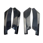 1Pair Carbon Fiber Winglets Side Skirt Extension Car Front Rear Bumper Strip Lip Spoiler Diffuser Splitter Scratch Protector