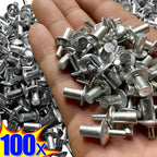 Aluminium Alloy Knockout Expansion Rivets Head Perforated Rivets Hammered Expanding Nails Screws Fasteners Auto Parts 10-100Pcs
