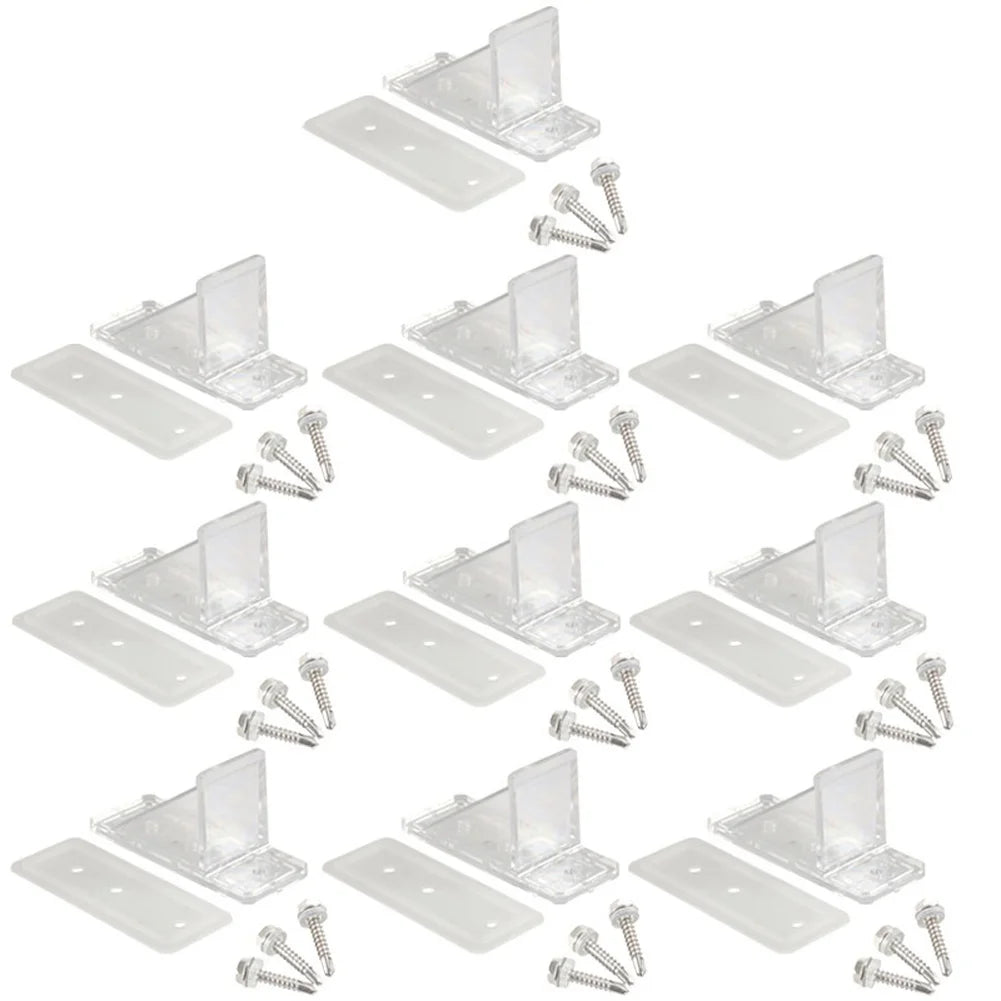 10 Pcs Compatible  Snow Guard For Metal Roof With  Foot Pads And Screws Including  Sealing Gaskets Easy Install  Secure Screws