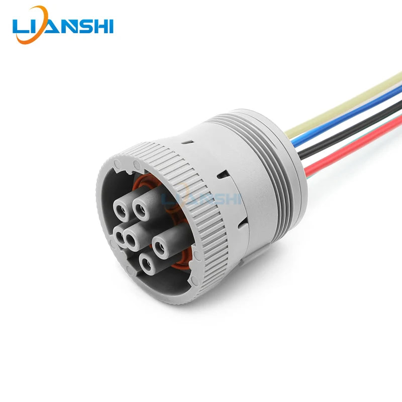 HD16-6-96S waterproof connector, 6-hole male and female for heavy-duty wire harness plug, HD10-6-96P