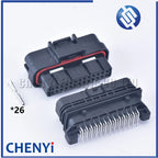 26 Pin 1.0mm two row SUPER SEAL sealed female male pin PCB connector computer ECU auto plug 6473711-1 1473712-1