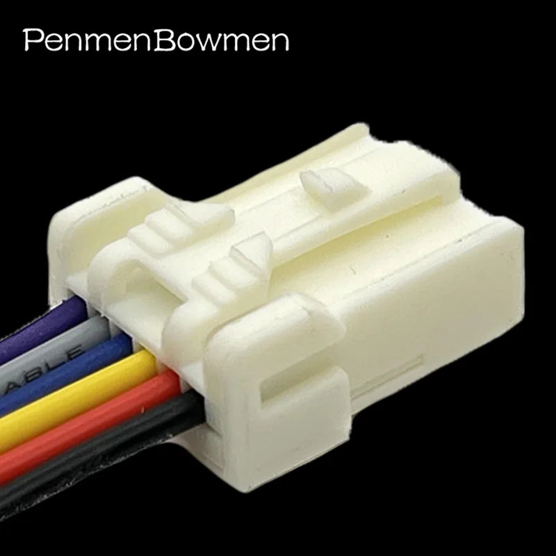 1 Set 6 Pin Car DVD Rearview Rear View Camera Wire AC Assembly Electrical Cable Connectors Female Wire Harness Plug 7283-8660