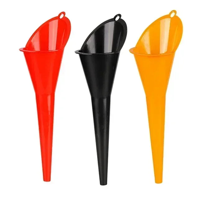 Car Long Stem Funnel Oil Fuel Filling Tools Anti-splash Plastic Oil Funnel Motorcycle Refueling Tools Auto Accessories Amagi