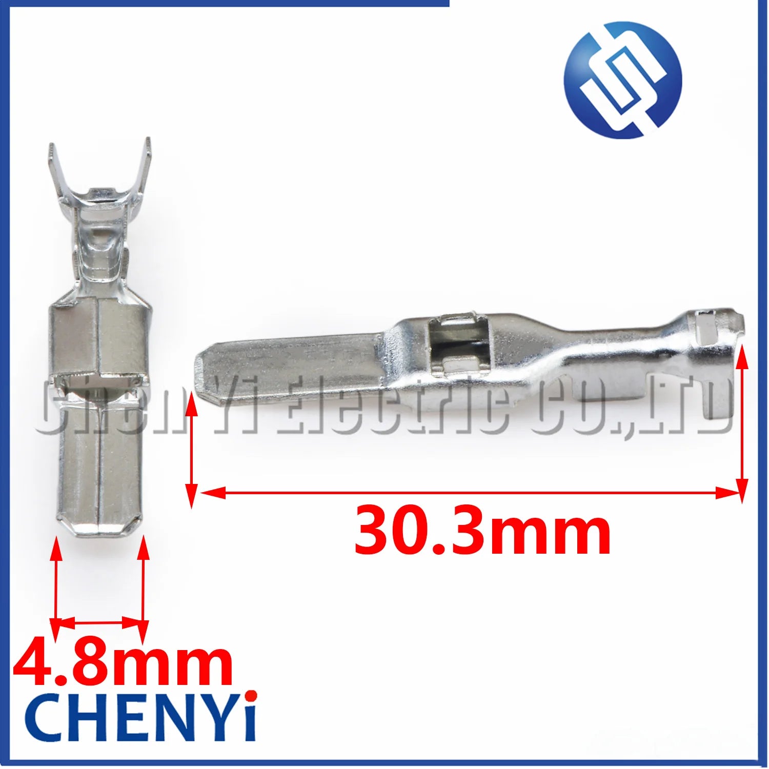 50 Pcs female or male 4.8mm series Brass tin plating crimping plug connector terminal Pins 8100-0466 8100-0447 8100-0448