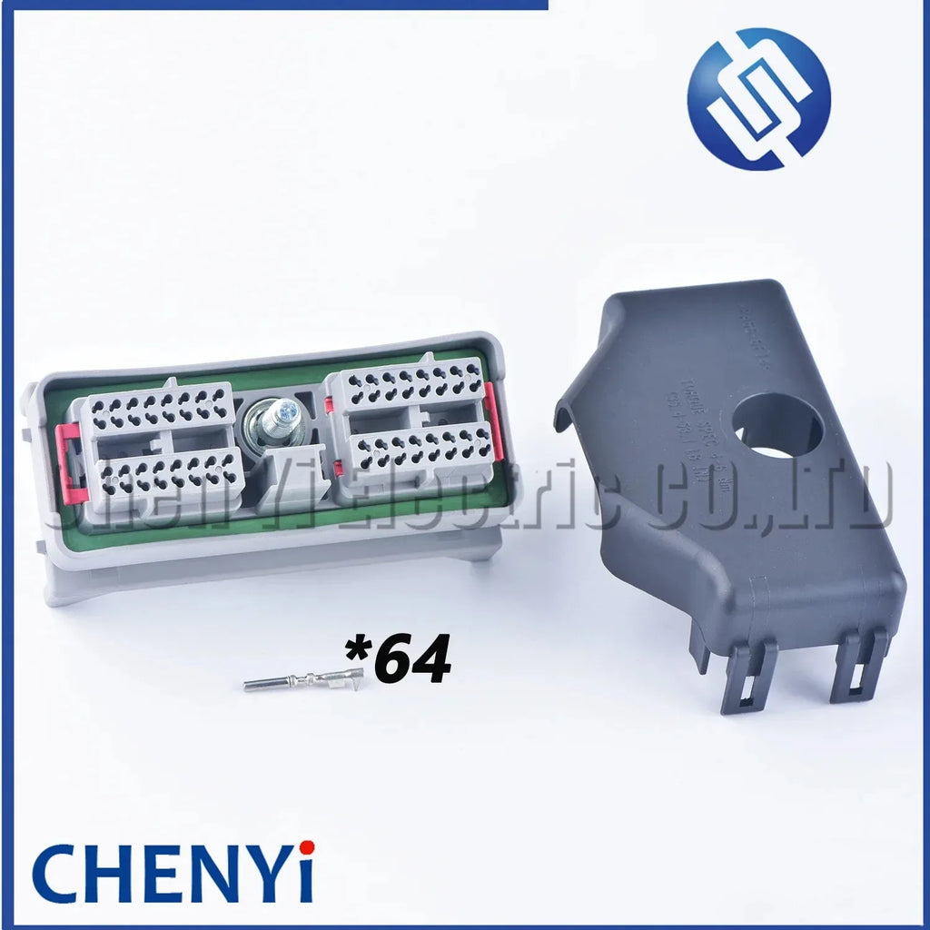 64 Pin Computer Board Connector Plug 245-1042 245-1043 With Pins Accessories 15488667 15488668 For CAT Carter 323D