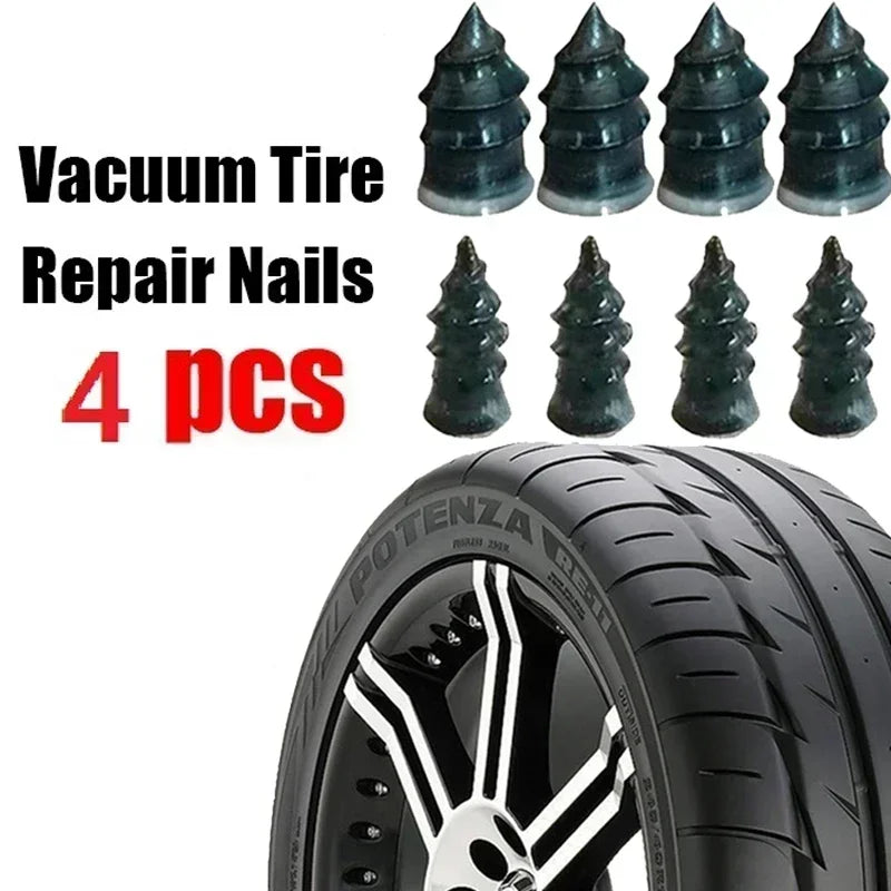 Vacuum Tyre Repair Rubber Nails Set Tire Puncture Repair Tool for Wheels Car Motorcycle Scooter Bicycle Tubeless Rubber Nail kit