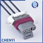 3 Pin female LS MAP And 58x Crank Engine Speed Sensor auto waterproof connector Wiring plug 12129946 with 15cm wires
