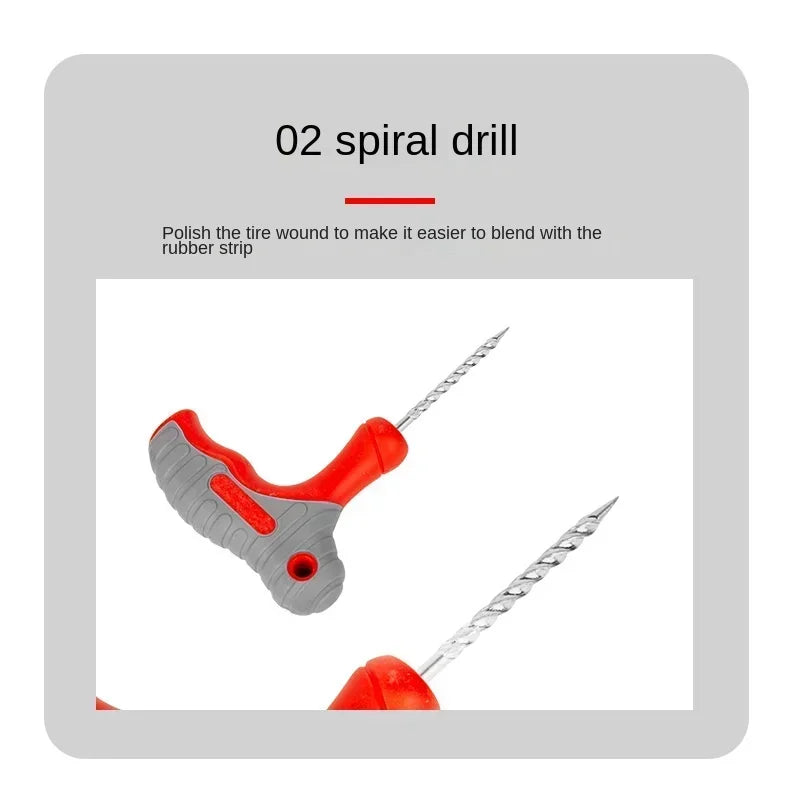 Car Tire Repair Tool Kit with Rubber Strips Tubeless Tyre Puncture Studding Plug Set Motorcycle Truck Vacuum Tire Repair Amagi