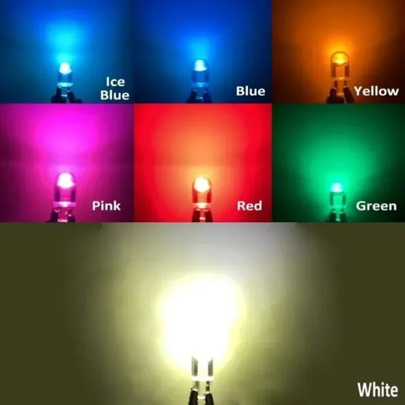 10/5pcs W5W Led T10 Car Light COB Glass 6000K White Auto Automobiles License Plate Lamp Dome Read DRL Bulb Style 12V Universal