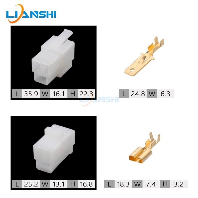 6120-2033 6110-4533 Suitable for automotive rectifier charger plug 3p harness connector with terminal