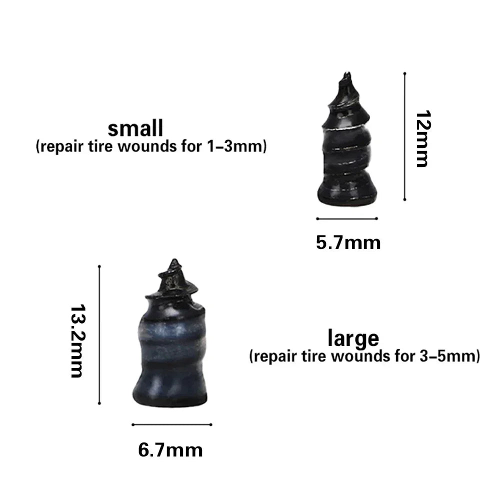 10/20Pcs Car Motorcycle Vacuum Tire Repair Nails Puncture Repairing for Truck Scooter Bike Tyre Rubber Strip Metal Nails Amagi