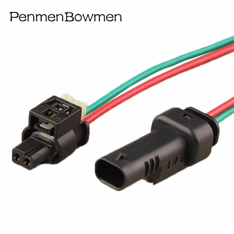 1 Set 2 Pin Car 805-120-521 Daytime Rerunning Light Fuel Injector Electrical Cable Connectors Wire Harness Plug A0225451926