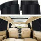 4PCS Magnetic Car Sunshade Window Curtain Auto Window Sun Shade Privacy Sun UV Protection Window Car Interior Accessories Amagi