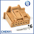 6 Pin Auto Sunroof Reading Light Rearview Mirror Switch Wire harness Plug 6Q0972706 1-969490-4 1-969489-4 6Q0972706A 1-969490-2