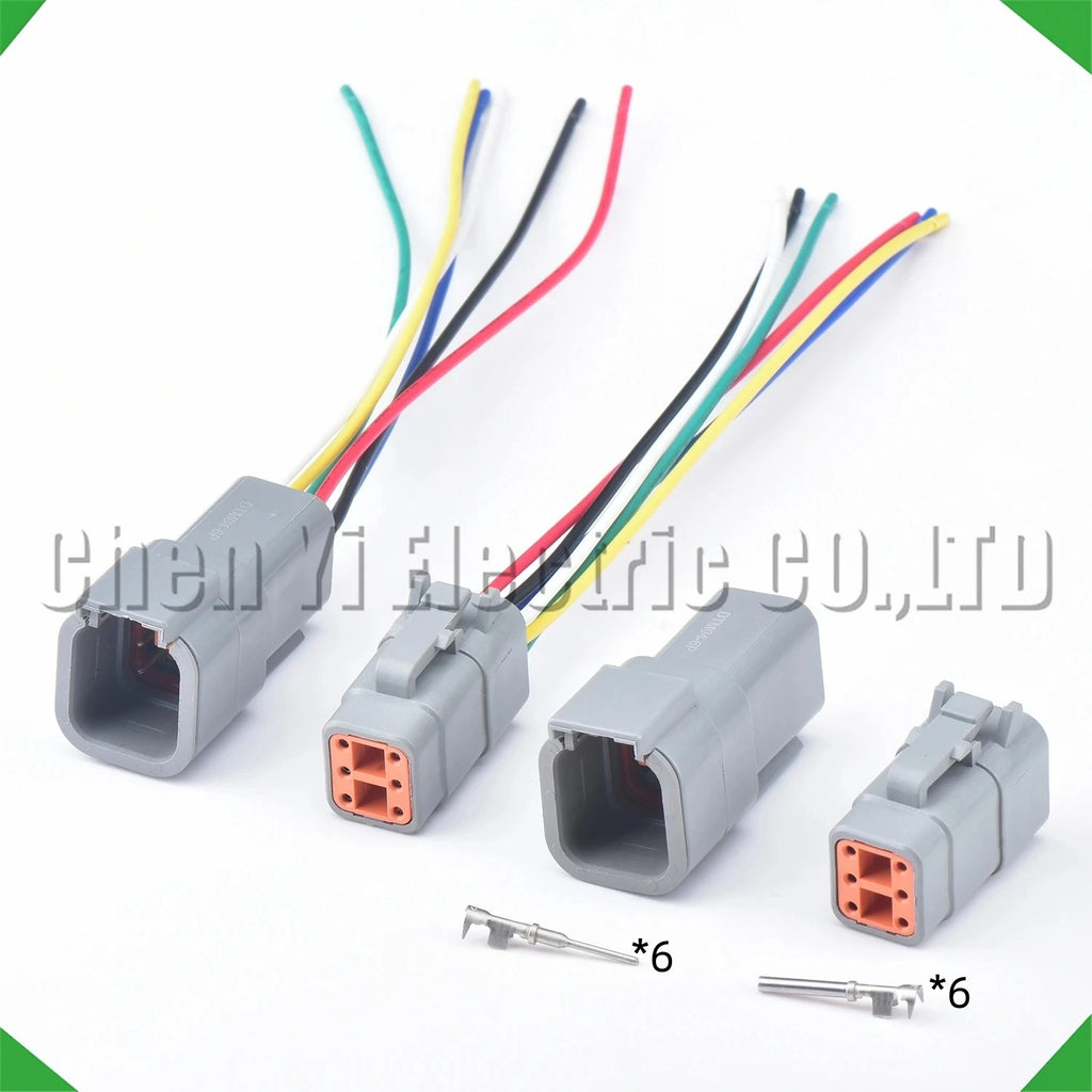 6-pin wire harness harness automotive waterproof connector sealed harness wires