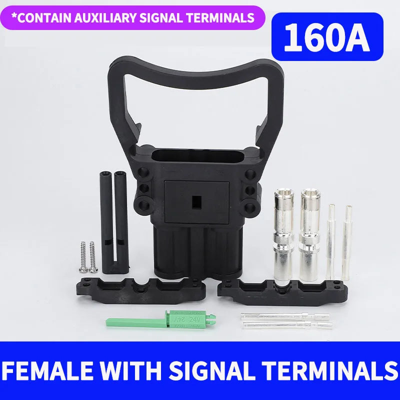1/5/20 Sets REMA Type Connector 80A 160A 320A Electric Forklift Power High Current Battery Charger Male And Female Plugs Sockets