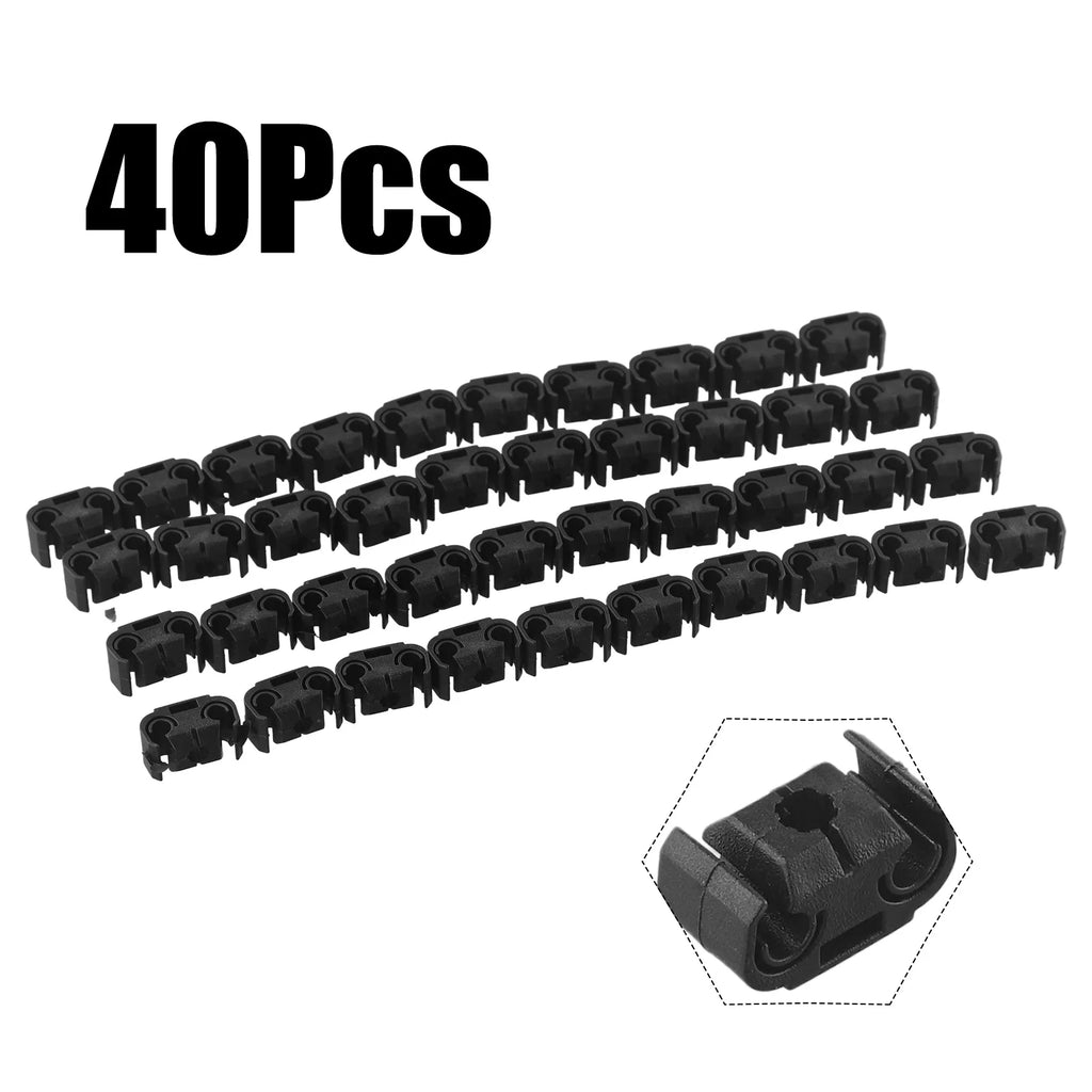 Car Double Brake Line Clip Brake Line Holder 4.75mm For Skoda A4/S4/A6 Car Brake Line Hose Clips Double Cable Holder Clip