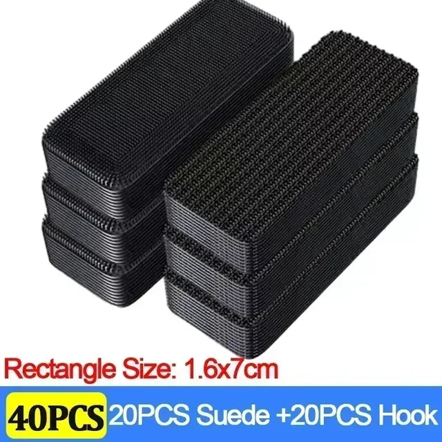100/2pcs Carpet Fixing Stickers Double High Adhesive Car Fixed Patches Non-slip Mat Home Floor Foot Mats Non-slip Grip Tapes Ama