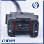 2 pin female auto housing waterproof plug wiring harness cable connector MG640543-5 with 15cm 18AWG wire