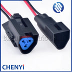 3 Pin Auto Waterproof Connector male or female Automobile Triangle Wire harness plug socket 7-1437710-9 3-1437712-1 For Ford