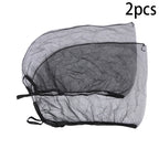 Car Sunshade Curtains Summer Mosquito Proof Curtains Universal Side Window Mesh Net Breathable Sunshade Auto Accessories Black